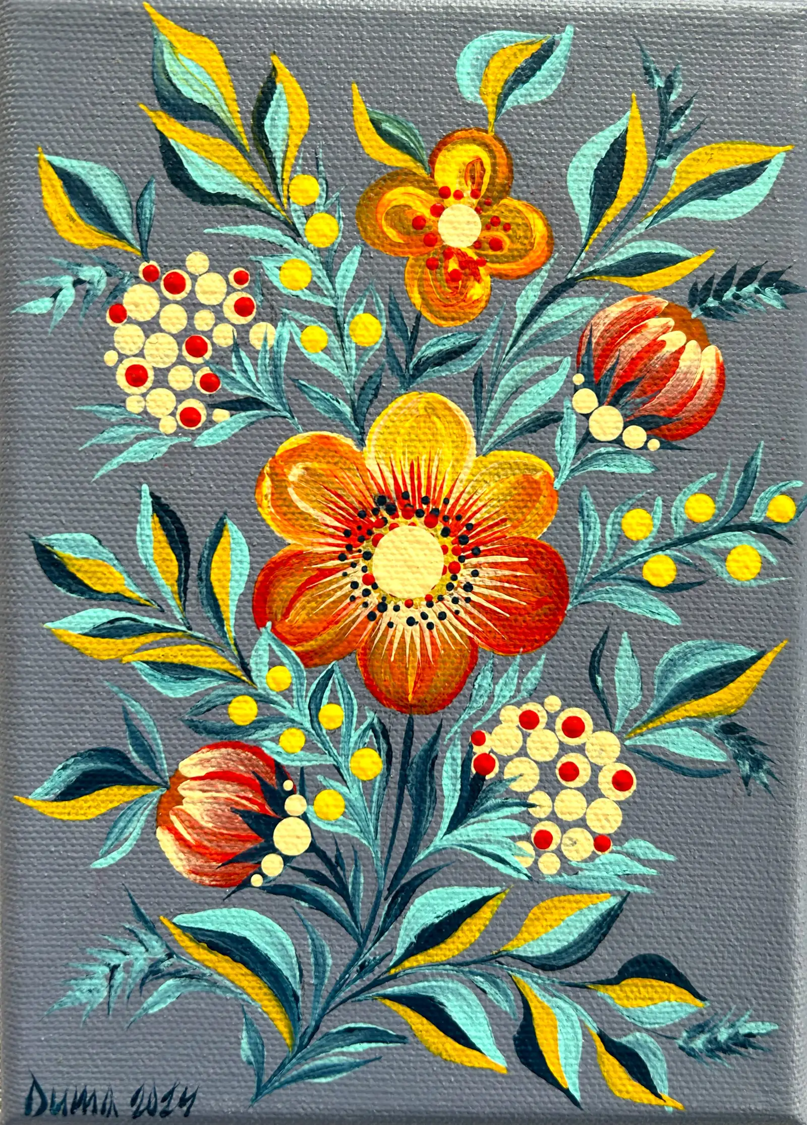 Amber Garden — the painting