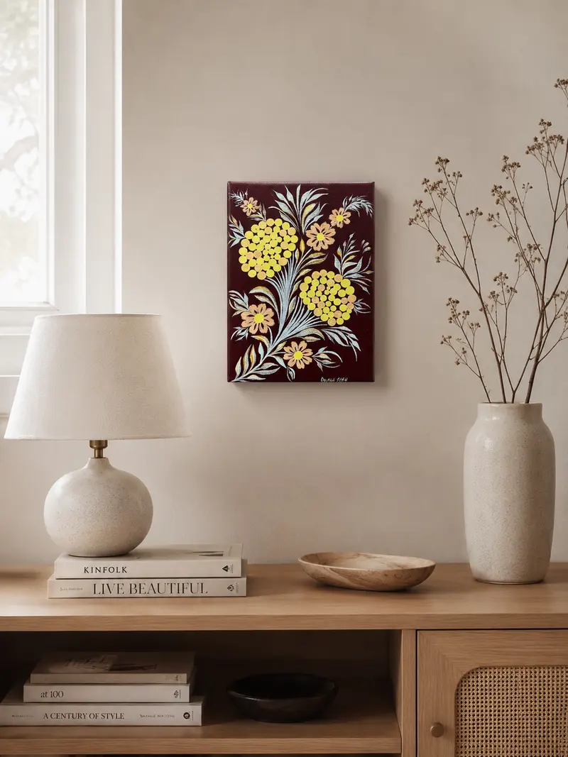 The piece styled in a room, view 2