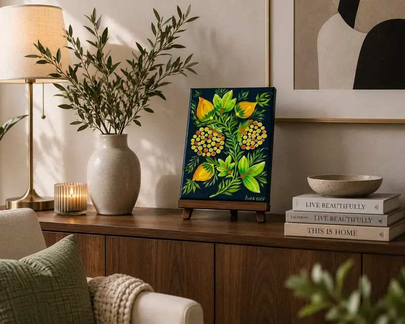 The piece styled in a room, view 3