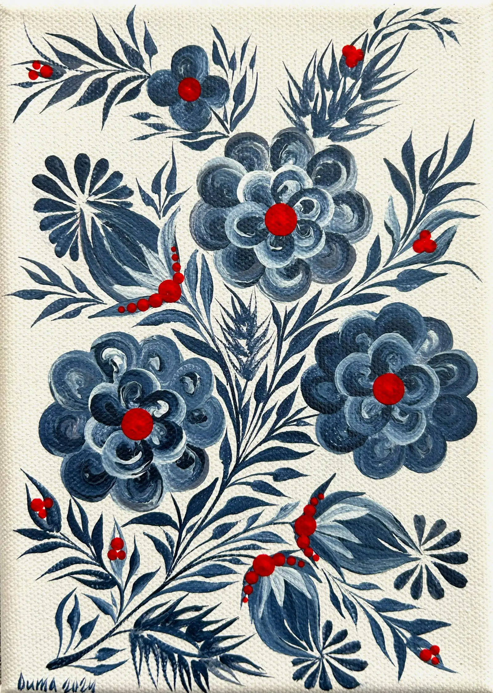 Winter Bloom — the painting